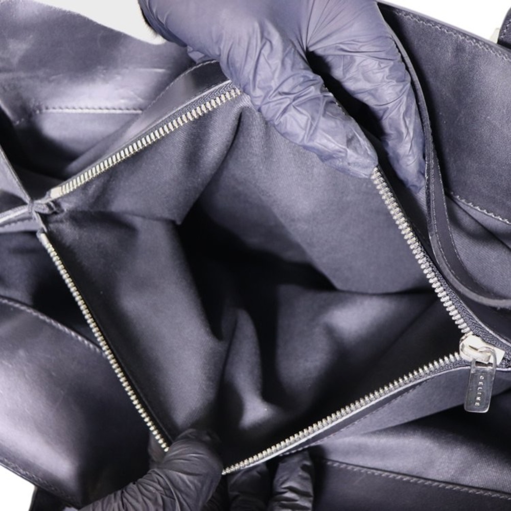 AUTHENTIC CELINE- Black Monogram Canvas Tote - Picture 8 of 11